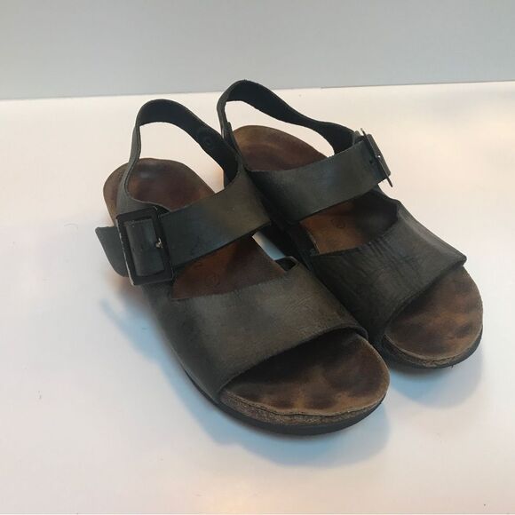1990's Vintage Birkenstock Milano Sandals – Black Leather, Made in Germany (37) - Picture 2 of 15